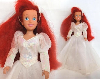 Vintage Disney-pop - Ariel de Kleine Zeemeermin Bruid Tyco 1992 retro speelgoedcollectie