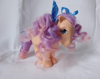 My Little Pony vintage G1 Peachy Ooak custom reroot collection jouet rétro baby