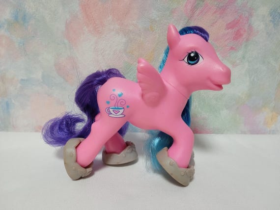 マイリトルポニー ヴィンテージ G3バイクSETナイルパーチあちゃちゅむ My Little Pony Vintage G3 Sharing Tea With Tira-mi-su and Mochanut