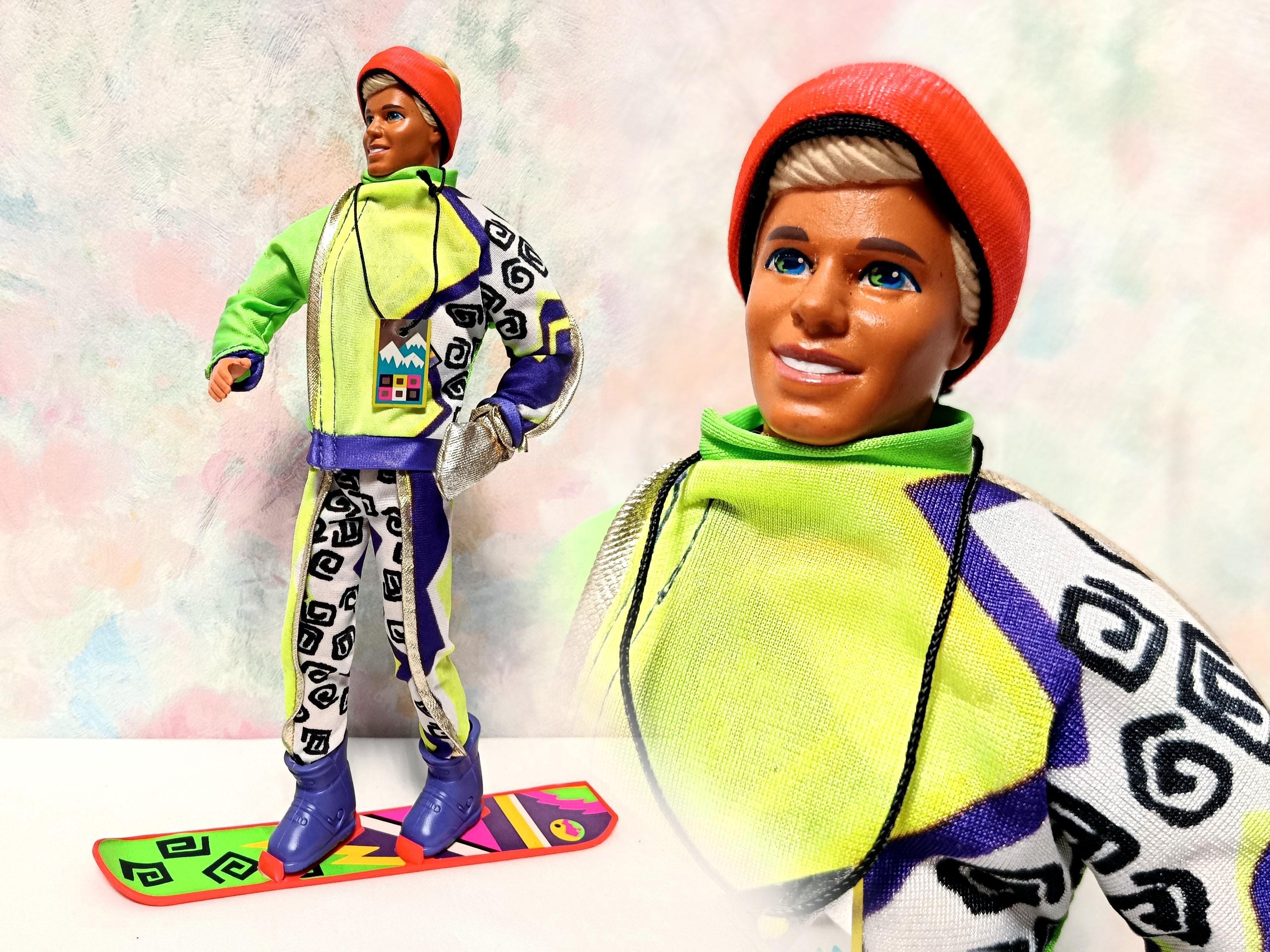 Vintage Barbie Doll #7512 Ski Fun Ken 1990 Mattel Retro Toy