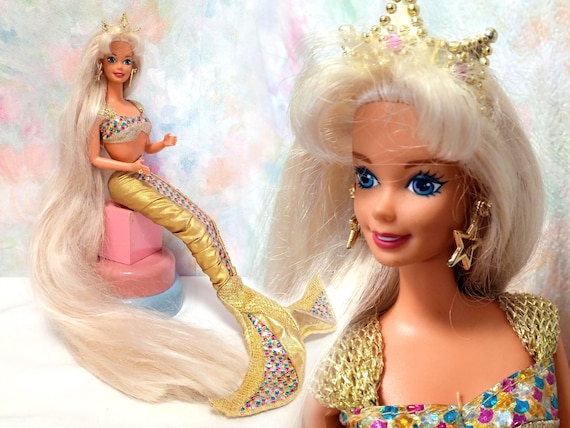 Jewel Hair Mermaid Barbie, a classic for #mermay ! This Jewel Hair Mermaid Barbie, a classic for #mermay ! This