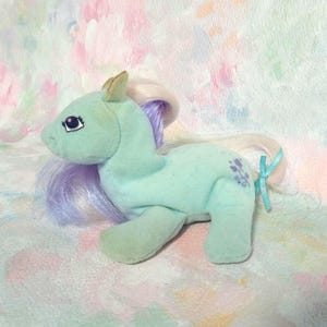 Figurine Mon Petit Poney Vert Anis Hasbro 1986, Fabriquée En Espagne, Vintage