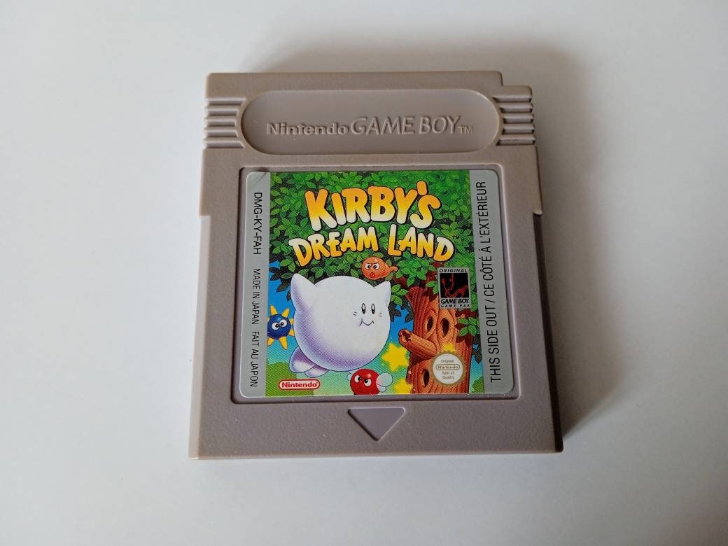 Associëren schakelaar Standaard Video Game Kirby's Dream Land 1992 Gameboy Nintendo - Etsy