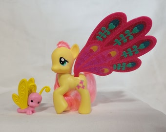 My little pony G4 Friendship is Magic "Glimmer Wings Fluttershy" MLP FIM collection jouet rétro baby