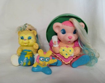 Keypers – Bonnie/Brella, Posey/Bouncer Finder und Baby Honey – Vintage-Tonka-Kollektion, Retro-Babybär-Mama und Babybär