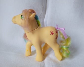 Il mio piccolo pony vintage G1 Rainbow Ponies "Trickles" Made in Spain / No Country 1984 HASBRO giocattolo per bambini retrò da collezione