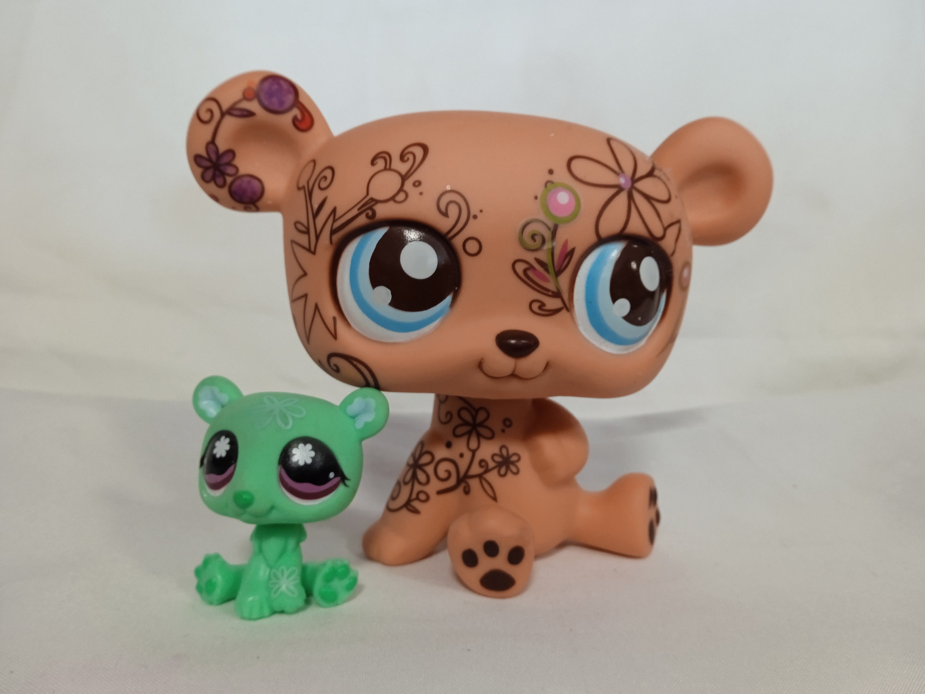 Littlest Petshop Hasbro Figure Giant Deco Pets Bear Collection
