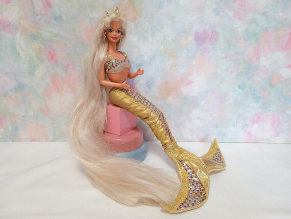 Barbie Jewel Hair Mermaid 1995 – Coffret Cadeau NRFB – Mattel – Édition Originale