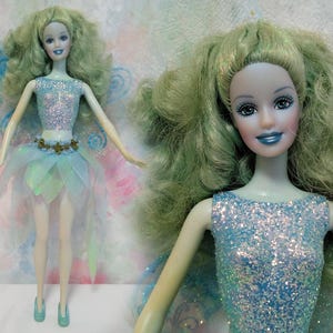 Barbie Mattel FAIRYTOPIA Blue Sparkle Fairy vintage doll antique doll collectible retro toy