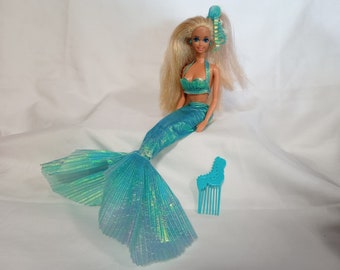 Barbie vintage doll poupée ancienne #1434 Mermaid Barbie 1991 collection jouet rétro