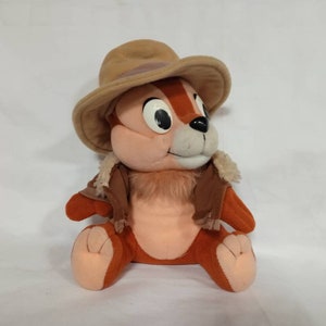 Chip and Dale Disney Authentic Vintage Plush Rescue Rangers Chip and Dale "Risk Rangers" Vintage Plush Collectible Retro Toy