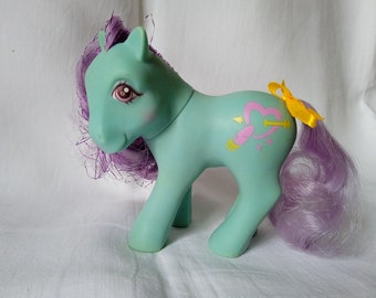 Il mio piccolo pony vintage G1 Sweet Kisses Ponies "Kiss & Make Up" piccolo pony collezione Hasbro retrò giocattolo per bambini