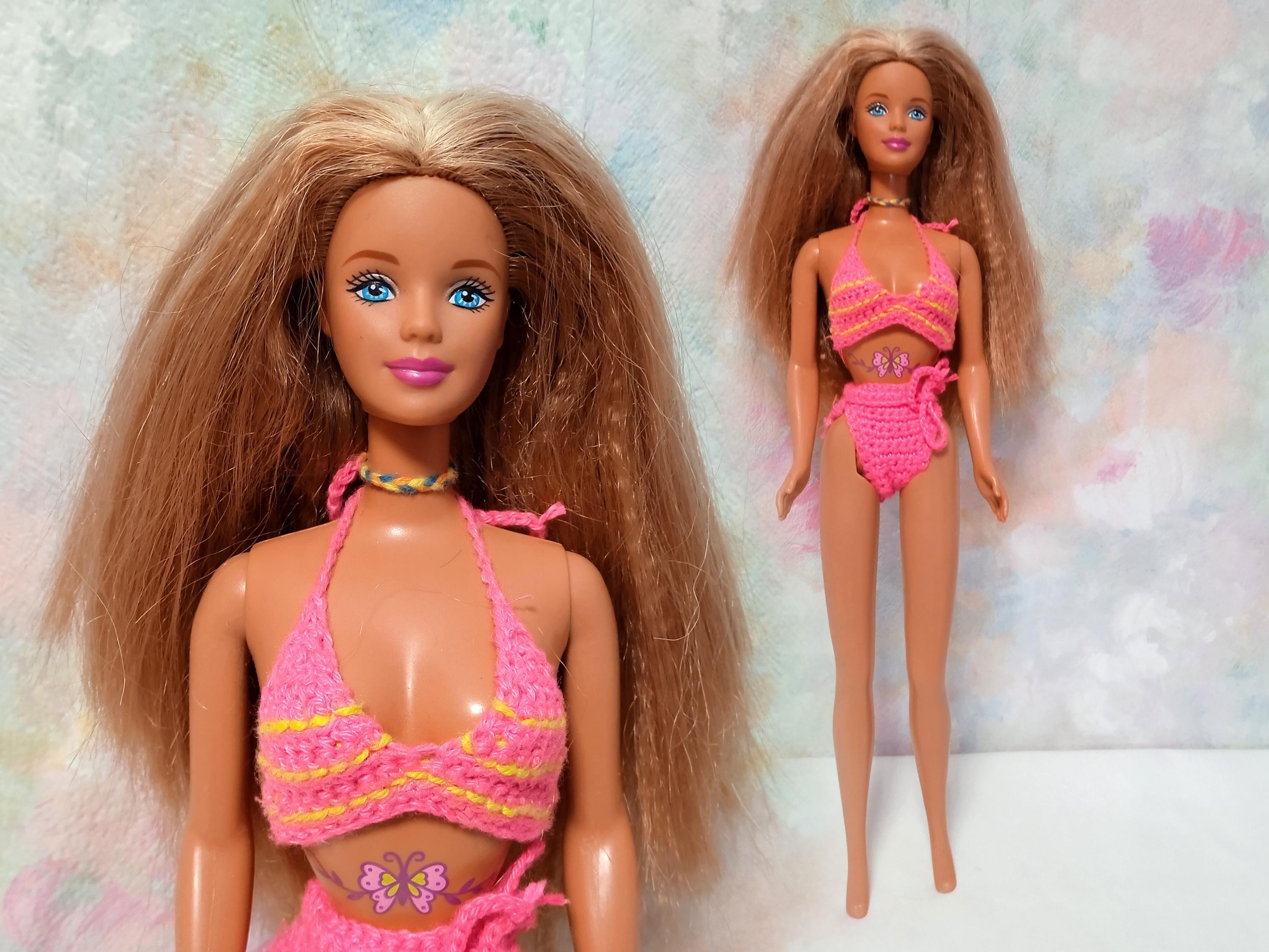 Barbie Mattel Vintage Doll #20359 Butterfly Art Tattoo Barbie 1998