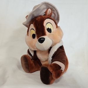 Chip and Dale Disney Authentic Vintage Plush Rescue Rangers Chip and Dale "Risk Rangers" Vintage Plush Collectible Retro Toy