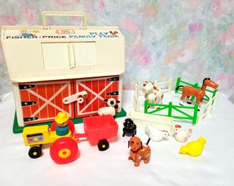 Fisher price Farm - Play Familiy Farm - original vintage collection jouet rétro baby musical toy