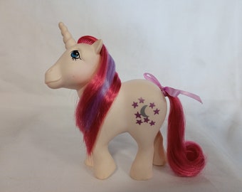 My little pony vintage G1 Unicorn and Pegasus Ponies - Moondancer - Hasbro collection jouet rétro baby