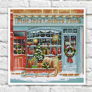 Christmas Showcase Cross Stitch Pattern Colorful Art DIY X-stitch Needlepoint Pattern Embroidery Chart Printable Instant Download PDF Design