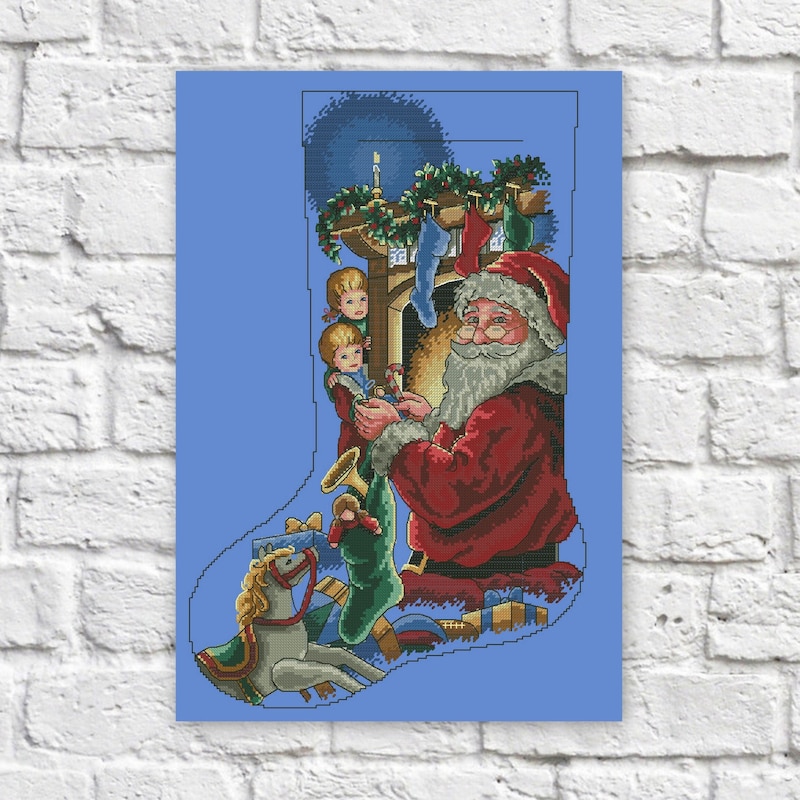 Christmas Stocking Cross Stitch Patterns Etsy