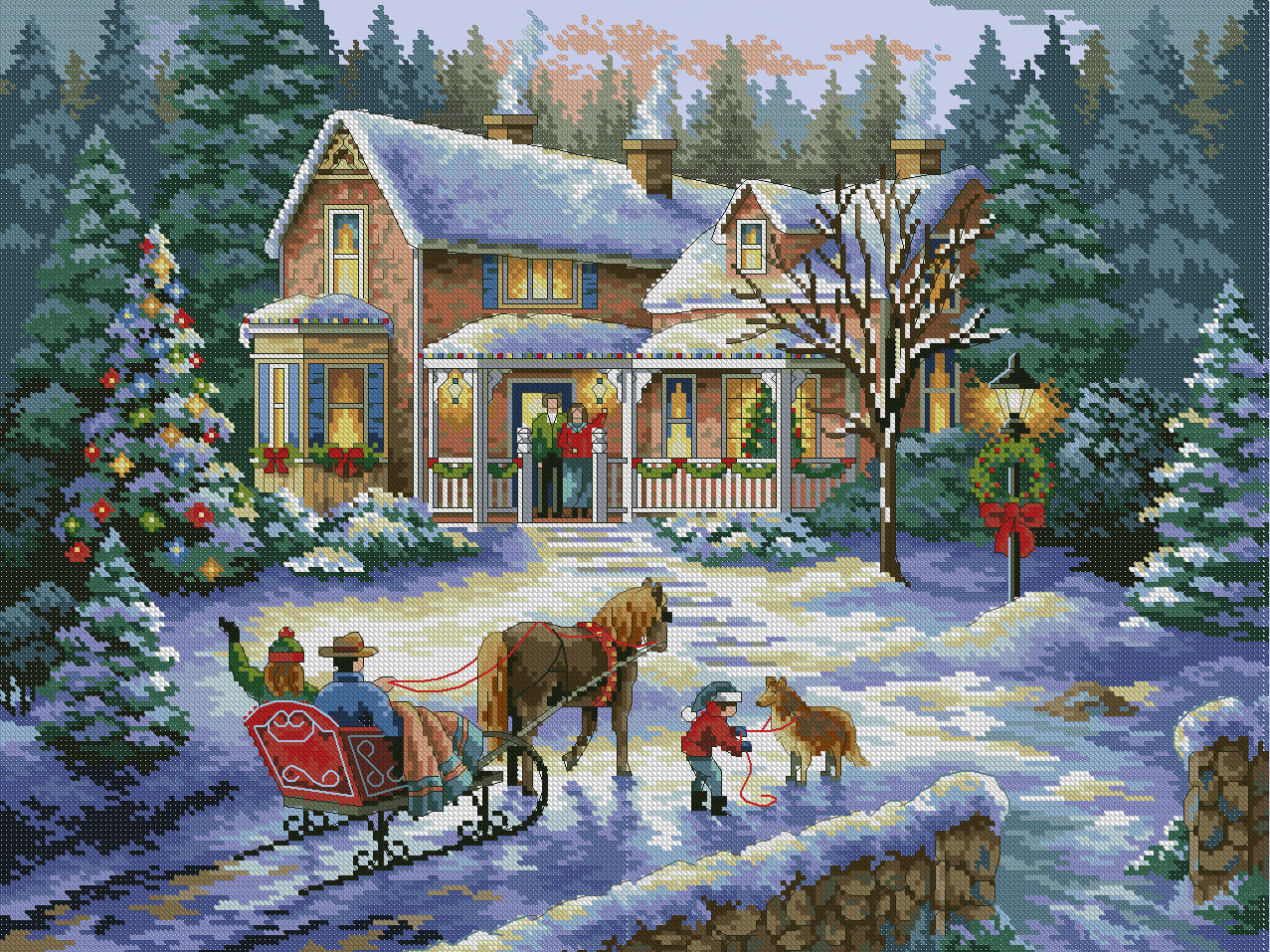Christmas xstitch - Etsy 日本