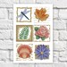 Samplercross Stitch Pattern Simple Colorful Art DIY X-stitch ...