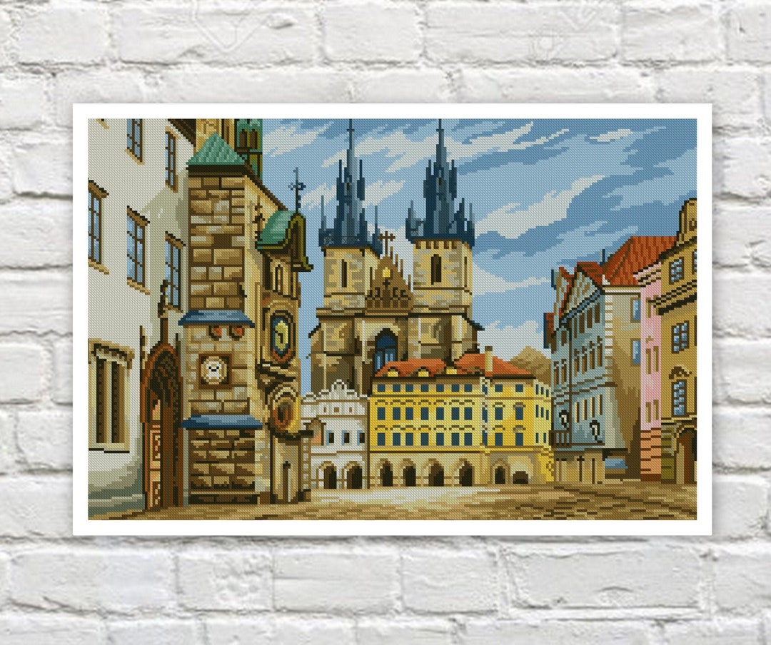 Europe Cross Stitch Pattern City Cross Stitch Counted PDF Xstitch