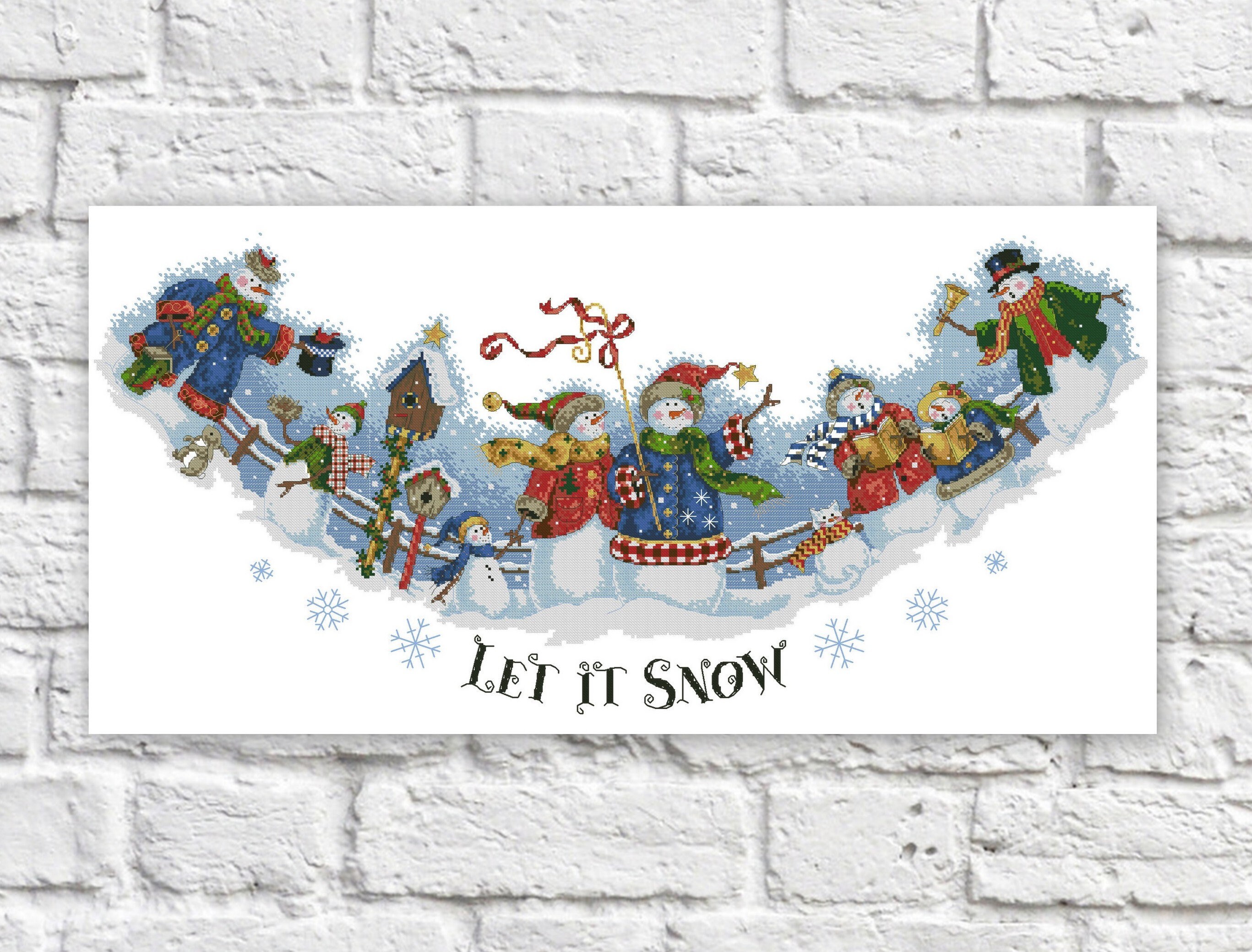 Christmas Tree Skirt Cross Stitch Pattern Colorful Art DIY Etsy