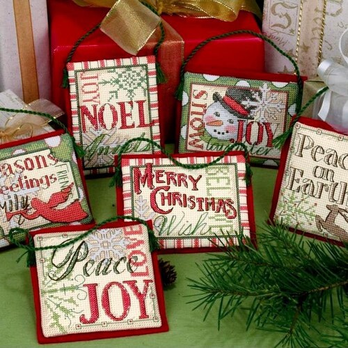 Christmas Ornament Cross Stitch Pattern Colorful Art DIY - Etsy