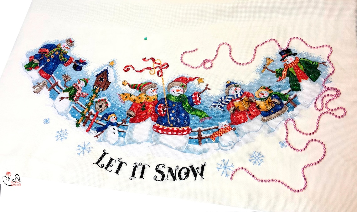 Christmas Tree Skirt Cross Stitch Pattern Colorful Art DIY Etsy