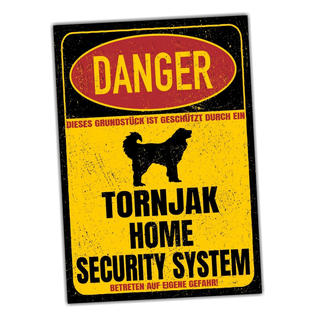 Warnschild 'Beware Of Dog' Aus Aluminium – Robust, Wetterfest & Leicht Zu Montieren (30,5x20,3 Cm)