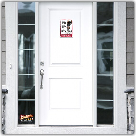 Warnschild 'Beware Of Dog' Aus Aluminium – Robust, Wetterfest & Leicht Zu Montieren (30,5x20,3 Cm)