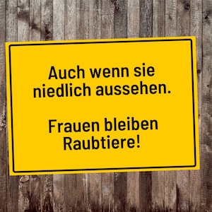 Schild Frauen sind niedlich Spruch Zitat  Deko Türschild Hinweisschild Warnschild Fun Schild mit lustige Sprüche Deko