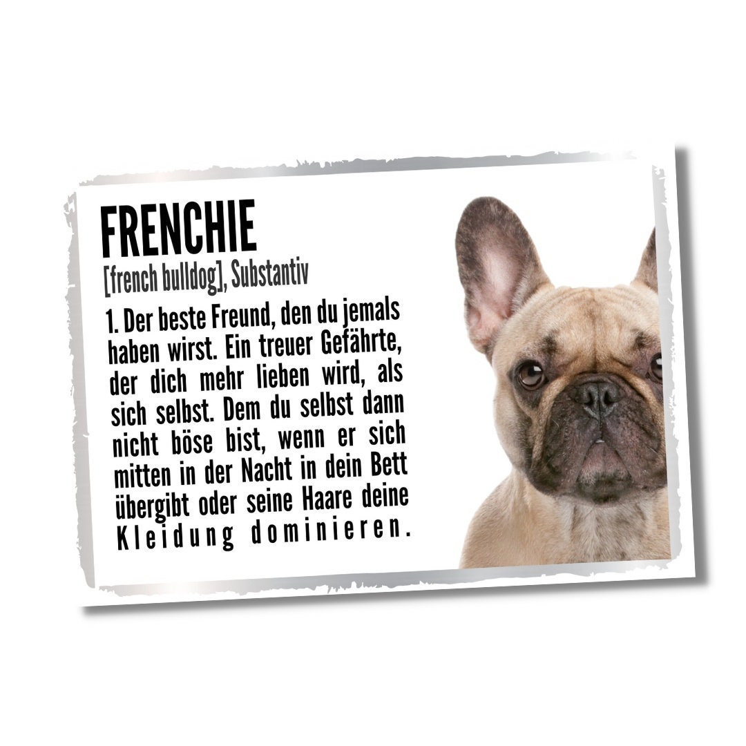 Frenchie Shop Stylish French Bulldog Bell Keychain