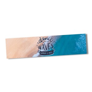 Dance With The Waves Nautic Schild Wellen Spruch Türschild Warnschild Metallschild Ocean Sea Deko