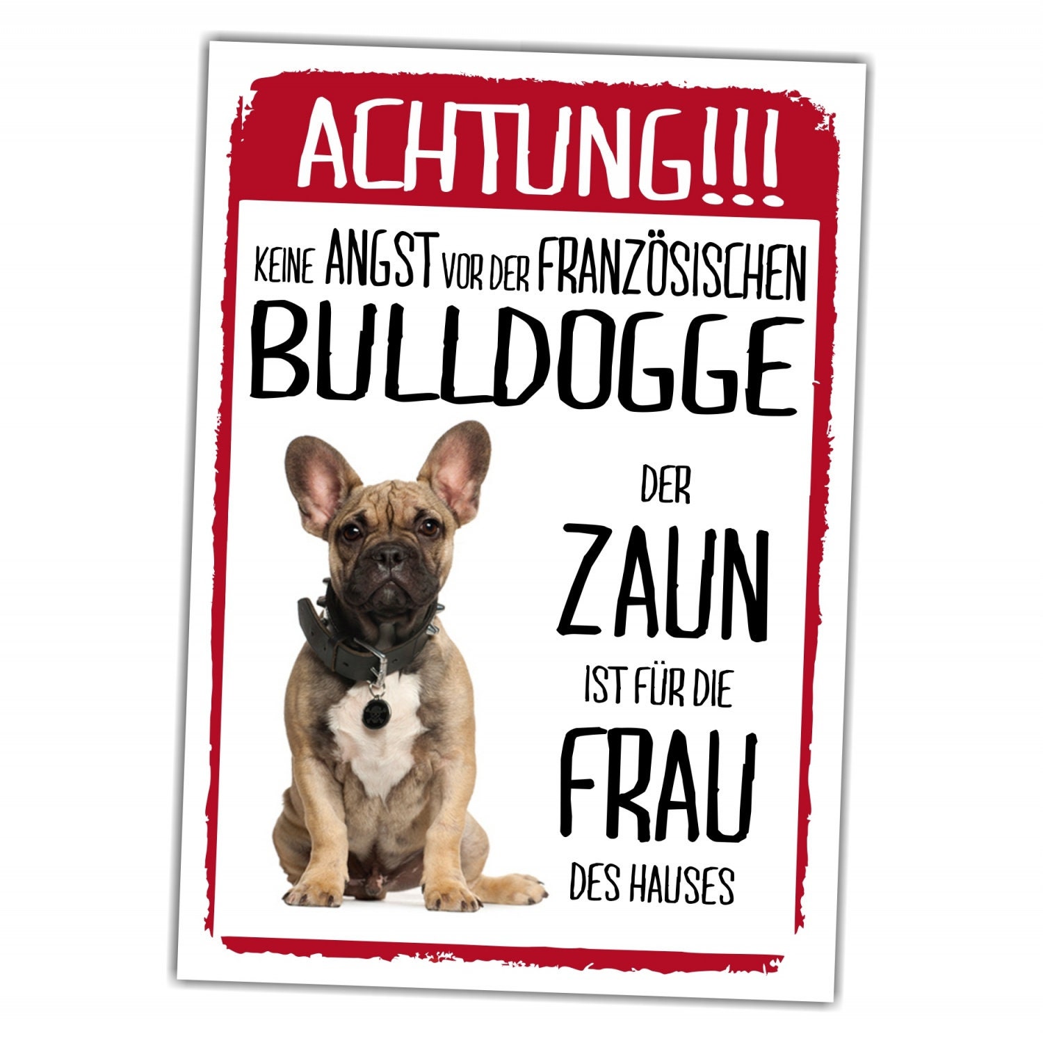 Parson Russell Hundeschild – Warnschild „Seelenhund“ Mit Terrier-Motiv, 20x14cm, Alu-Verbundplatte, Wetterfest