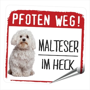 Malteser hund aufkleber - .de