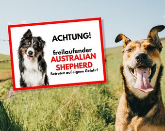 Warnschild 'Kurzhaarcollie Security System' - Aluverbundplatte 20x14 Cm - Witterungsbeständig Für Garten & Haustür