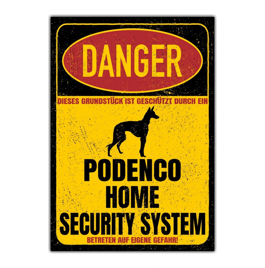 French Bulldog Warnschild – 20x14 Cm Alu-Verbundplatte Für Tür Oder Zaun