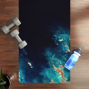 Earth & Water Rubber Yoga Mat | Nature Inspired Yoga Mat | Yoga Gifts for Her | Yoga Gifts for Him | Exercise Mat | Workout Mat | Yoga Mat