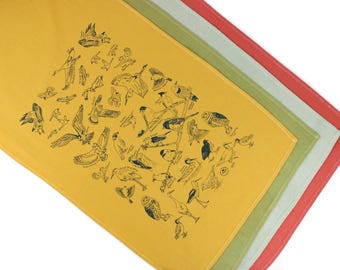 Bird Tea towel- birds of Utah, California, shorebirds, rocky mountains, birding gift