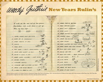 Woody Guthrie&#39;s New Years Rulin&#39;s