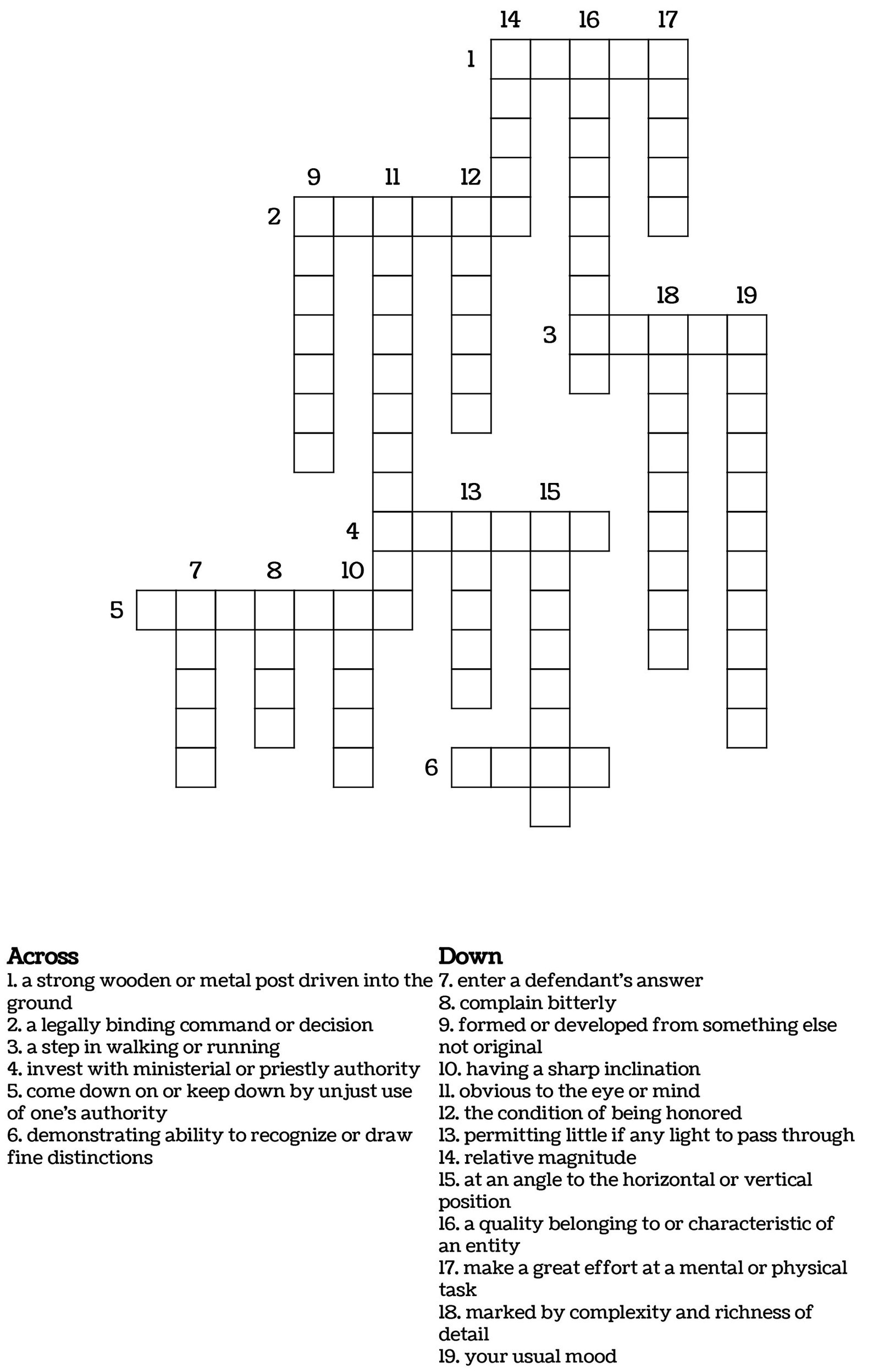 crossword puzzle book for adult easy to read crossword puzzle etsy