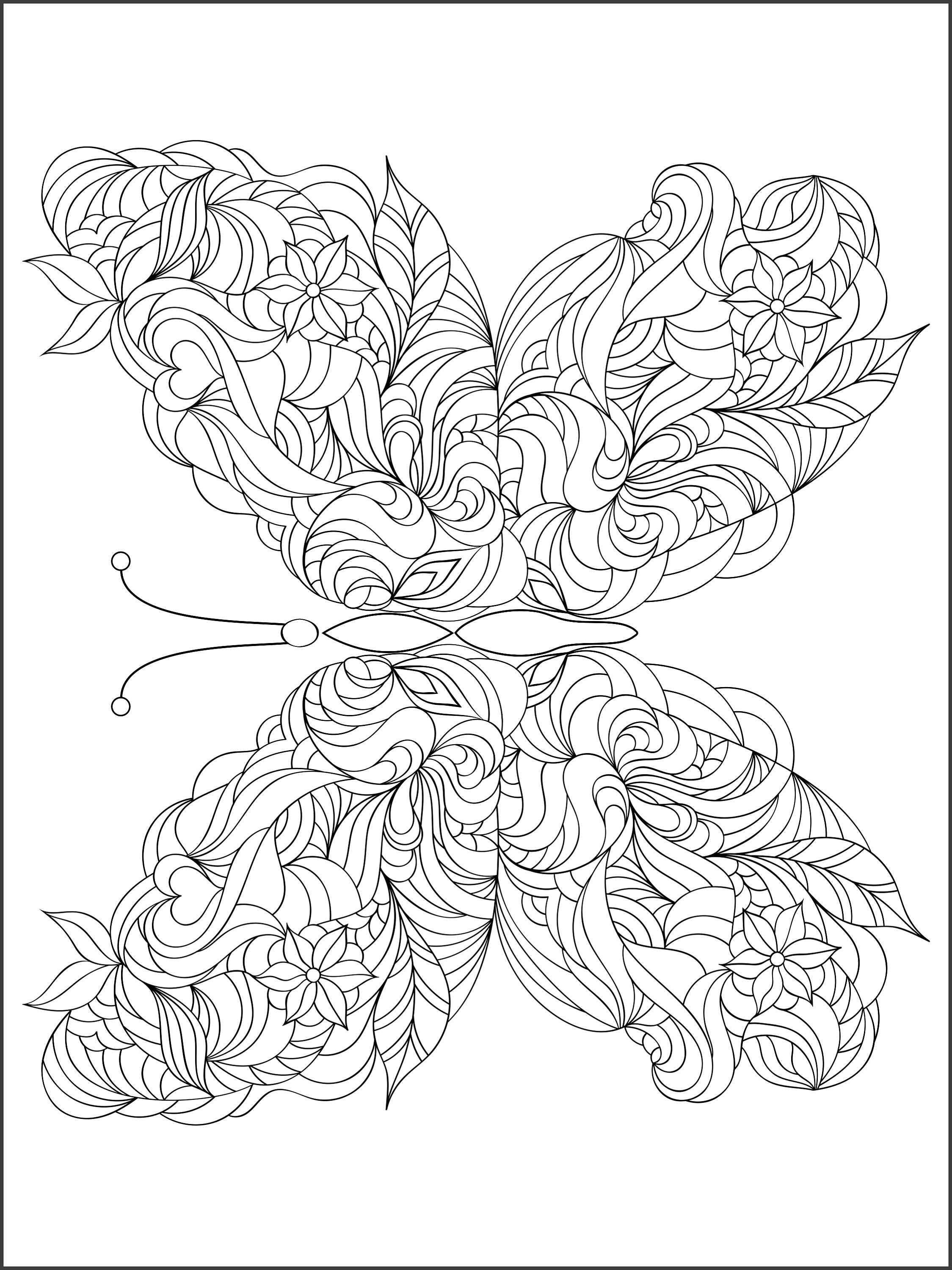 Butterfly Coloring Book 50 butterfly coloring Coloring | Etsy