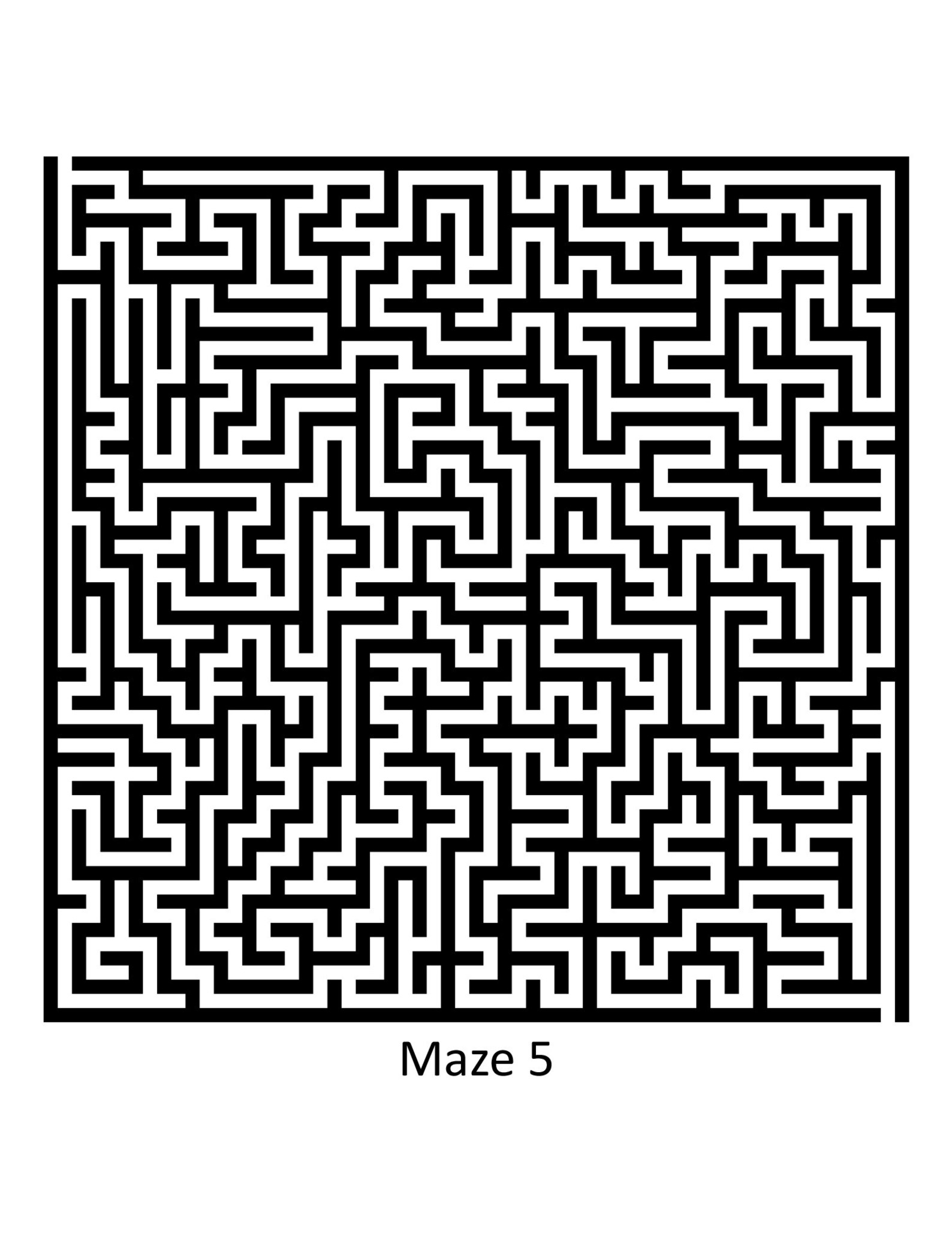 Mediumhard Mazes Answer Keys 100 Printable Worksheets Etsy