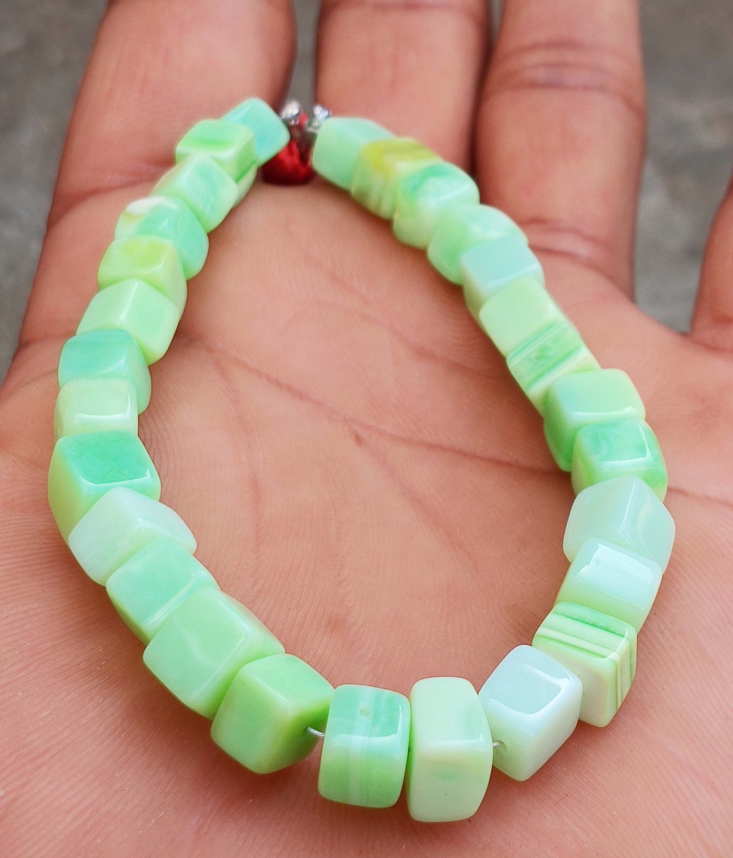 Green Opal Beads for Jewellery Making - Dearbeads