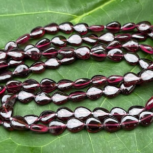 AAA+ Granato rosso autentico, forma a pera, perline, gemme sciolte di granato rodolite per gioielli, in SALDO 75% di sconto - ,