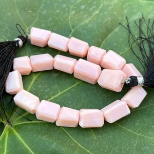Perline a forma di pepita sfaccettata di opale rosa di qualità AAA, perline sfuse di pepite appariscenti di opale rosa da 7 pollici, perline