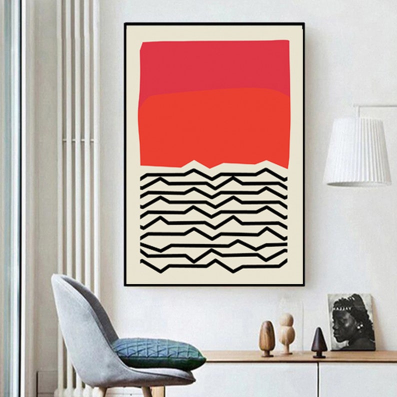 Abstract Color Block Wall Art Set of 3 Home Decor Digital Etsy