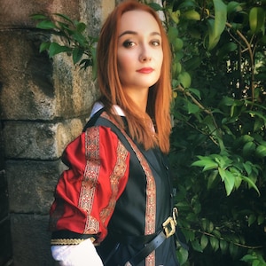 Fantasy-Inspired Witcher Style female Costume - Perfect for Cosplay, LARP, and Medieval Faires