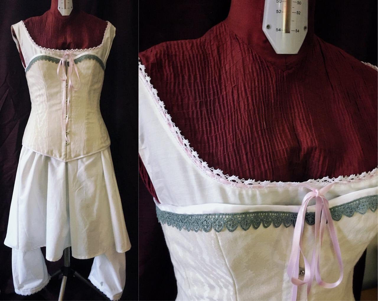 【最終価格】her praha / Flowing ribbon bustier Ms-Heart-Bustier-Baby-Pink-