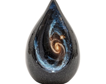 Galaxy Urn For Human Ashes - Urn - Cremate Urn For Adult - Cremate Urn - Adult Teardrop Urn For Human Ashes Full Size